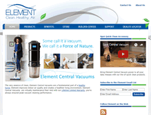 Tablet Screenshot of elementvac.com